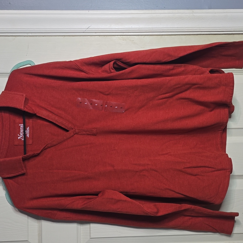 Natural Reflections Rust Long Sleeve Shirt NWT Sz Large
